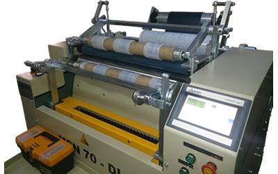 MSN 70 DL stretch rewinding and slicing machine